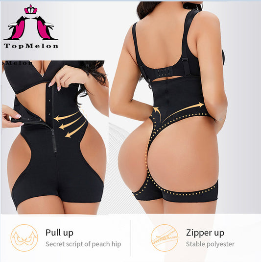 Topmelon explosion models Butt Lifter Plus size high waist abdomen hip hip hip underwear D096B