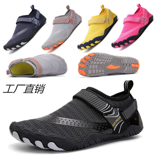 Cross border foreign trade tracing shoes, wading, beach diving, water skiing, single men's shoes, fitness cycling, men's soft soles, five finger shoes